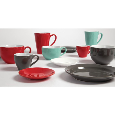 Mugs Latte Olympia Café rouges 340ml (lot de 12)