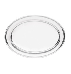 Plat de service ovale en inox Olympia 220mm