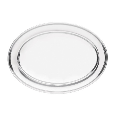 Plat de service ovale en inox Olympia 220mm