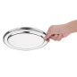 Plat de service ovale en inox Olympia 220mm