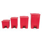 Conteneur à pédale Rubbermaid rouge 87L