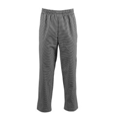 Pantalon de cuisine Whites Easyfit à petits carreaux noirs XS