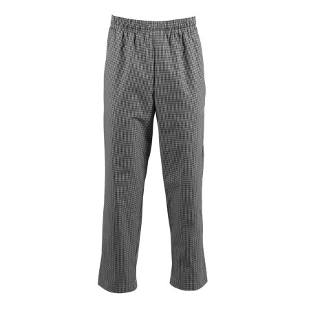 Pantalon de cuisine Whites Easyfit à petits carreaux noirs XS