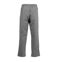 Pantalon de cuisine Whites Easyfit à petits carreaux noirs XS