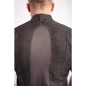 Veste mixte à boutons pression manches courtes Chef Works Tribeca denim noir S