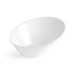 Bols ovales inclinés blancs Olympia 222 x 246mm (Lot de 3)