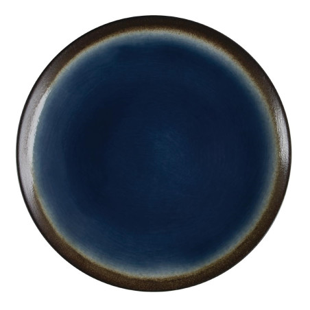 Assiettes à tapas rondes Olympia Nomi bleues 255mm