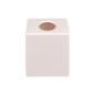 Boîte à mouchoirs carrée blanche