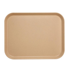 Plateau en polyester Versalite Cambro moka moucheté 45,7 cm