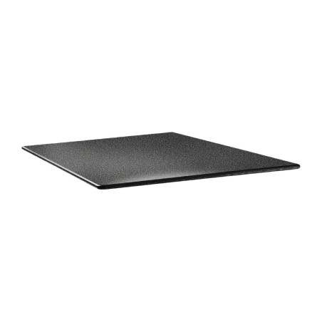 Plateau de table carré Topalit Smartline 70x70cm anthracite