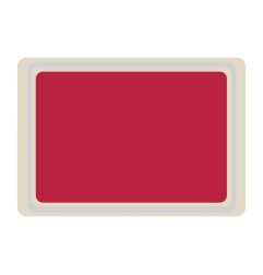 Plateau de service en polyester Roltex Euronorme 530x370mm rouge