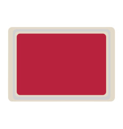 Plateau de service en polyester Roltex Euronorme 530x370mm rouge