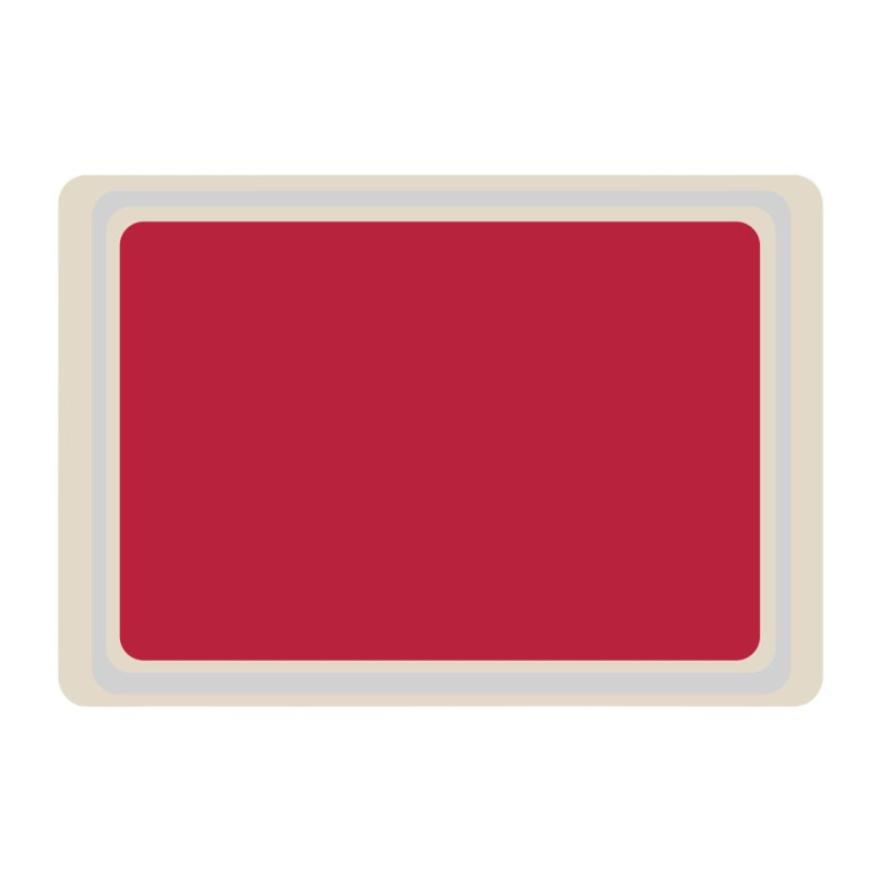 Plateau de service en polyester Roltex Euronorme 530x370mm rouge
