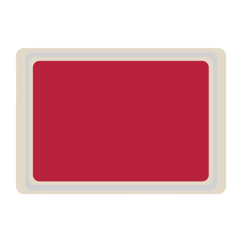 Plateau de service en polyester Roltex Euronorme 530x370mm rouge