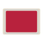 Plateau de service en polyester Roltex Euronorme 530x370mm rouge