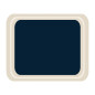 Plateau de service en polyester Roltex Cafétéria 325 x 265mm bleu