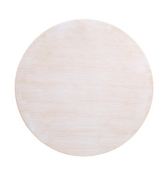 Plateau de table rond pré-percé blanc vintage Bolero 600mm