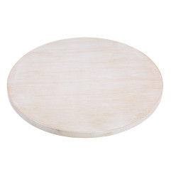 Plateau de table rond pré-percé blanc vintage Bolero 600mm