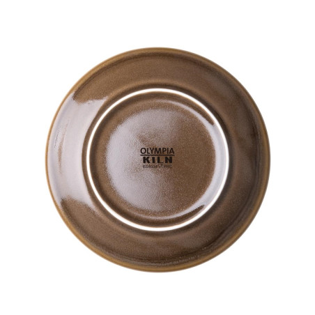 Assiettes plates rondes écorce Kiln Olympia 178mm lot de 6 