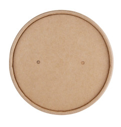 Couvercles en papier pour pots à soupe Fiesta Compostable 118mm FB166 et FB168 (Lot de 500)