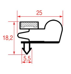 JOINT 1007 ou 9010 A ENCASTRER 620x520 mm