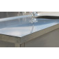 TABLE CHEF + SOUS-TABLETTE + CUVE A DROITE (1800X700H900mm) TABLE CHEF + SOUS-TABLETTE + CUVE A DROITE (1800X700H900mm)