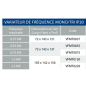 VARIATEUR DE FREQUENCE VFM MONO-TRI 230V