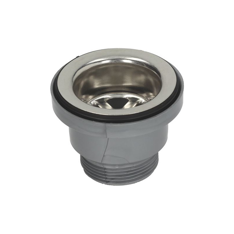 BONDE DE VIDANGE INOX PLASTIQUE ø 1"1/2