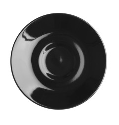 Soucoupes expresso Olympia Café noires 116mm (lot de 12)