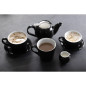 Soucoupes expresso Olympia Café noires 116mm (lot de 12)
