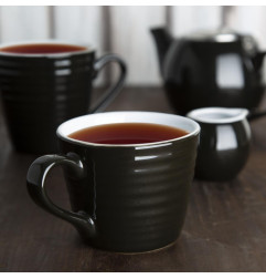 Mugs Aroma Olympia Café noirs 230ml (lot de 6)