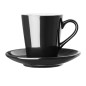 Tasses à flat white Aroma Olympia Café noires 170ml (lot de 6)