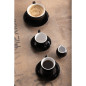 Tasses à flat white Aroma Olympia Café noires 170ml (lot de 6)