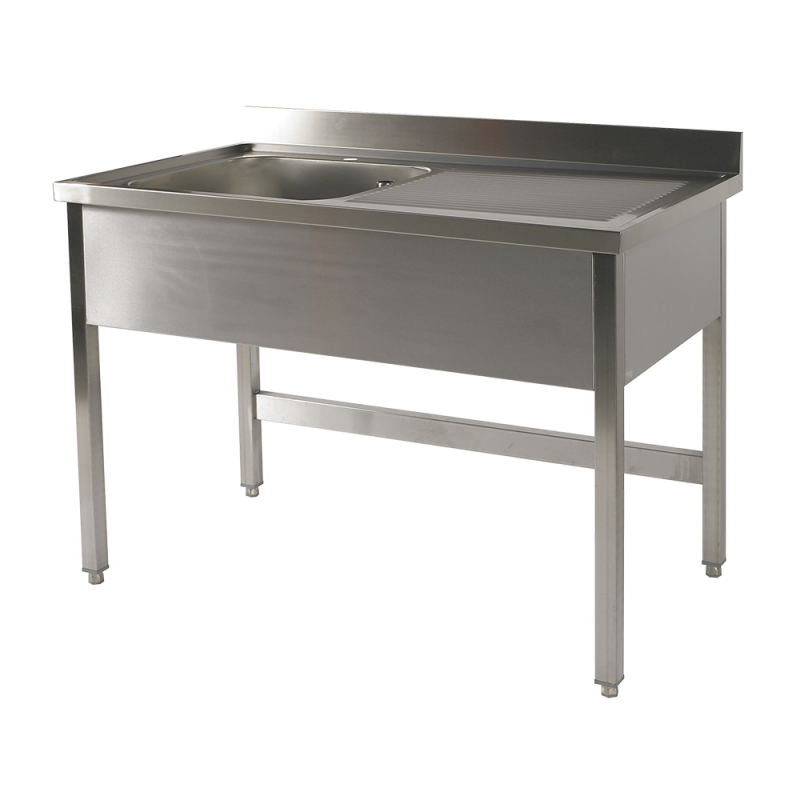 Plonge 1200x700xH900mm avec bac 500x500xH325mm Plonge 1200x700xH900mm avec bac 500x500xH325mm
