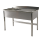 Plonge 1200x700xH900mm avec bac 500x500xH325mm Plonge 1200x700xH900mm avec bac 500x500xH325mm
