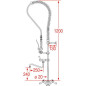 DOUCHETTE DE LAVAGE STANDARD PROFESSIONNEL AVEC ROBINET DOUCHETTE DE LAVAGE STANDARD PROFESSIONNEL AVEC ROBINET