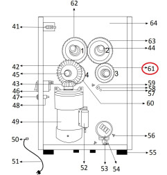 Engrenage Frucosol F50-061 (45 dents)