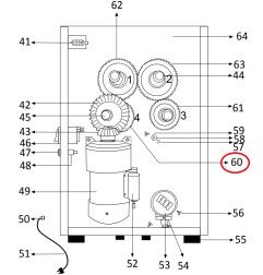 Engrenage Frucosol F50-060 (45 dents)