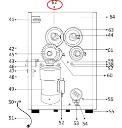 Engrenage Frucosol F50-062 (60 dents)