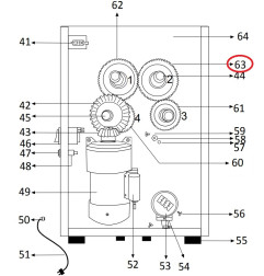 Engrenage Frucosol F50-063 (60 dents)