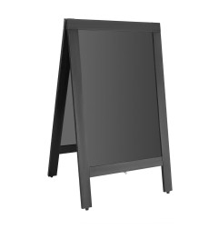 Panneau de trottoir avec cadre en bois noir Olympia 500x850mm
