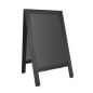 Panneau de trottoir avec cadre en bois noir Olympia 700x1200mm