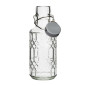 Bouteilles d'eau en verre avec bouchon Olympia Geo 380 ml (lot de 6)