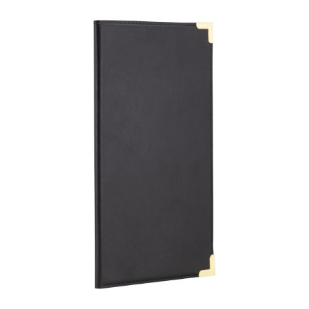 Porte-addition en cuir Securit Classic noir