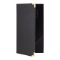 Porte-addition en cuir Securit Classic noir Porte-addition en cuir Securit Classic noir