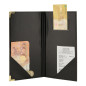 Porte-addition en cuir Securit Classic noir Porte-addition en cuir Securit Classic noir