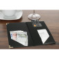 Porte-addition en cuir Securit Classic noir Porte-addition en cuir Securit Classic noir