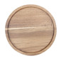 Assiette ronde en acacia Olympia 150mm 