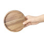 Assiette ronde en acacia Olympia 150mm 