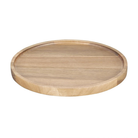 Assiette ronde en acacia Olympia 250mm 